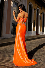 Load image into Gallery viewer, Nox Anabel E1279 - Satin Rhinestone Gown