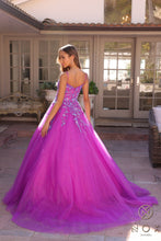 Load image into Gallery viewer, Nox Anabel H1464 - Shimmer Tulle A Line Sequin Prom Dress Ballgown Scoop Neck Pageant