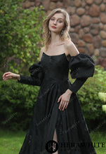 Load image into Gallery viewer, HW3043 HERAWHITE Scoop Neckline Brocade Satin Ballgown With Pockets