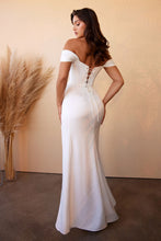 Load image into Gallery viewer, STUNNING SATIN CORSET WEDDING DRESS