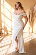 Load image into Gallery viewer, STUNNING SATIN CORSET WEDDING DRESS
