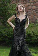 Load image into Gallery viewer, HW3055 HERAWHITE Stunning 3D Petal Lace Wedding Dress And Sparkle Tulle