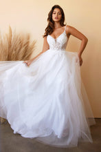 Load image into Gallery viewer, LAYERED TULLE A-LINE BRIDAL GOWN