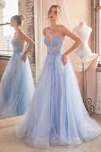 Load image into Gallery viewer, Ladivine CD0230 - STRAPLESS LAYERED TULLE BALL GOWN