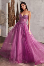 Load image into Gallery viewer, Ladivine CD0230 - STRAPLESS LAYERED TULLE BALL GOWN