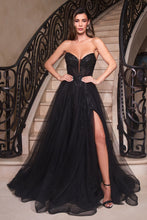 Load image into Gallery viewer, Ladivine CD0230 - STRAPLESS LAYERED TULLE BALL GOWN