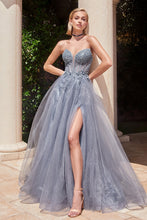 Load image into Gallery viewer, Ladivine CD0230 - STRAPLESS LAYERED TULLE BALL GOWN