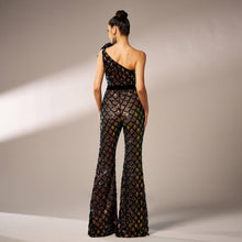 Load image into Gallery viewer, Private Label ABDH80223 - One Shoulder Sequined Jumpsuit Evening Wear