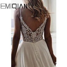 Load image into Gallery viewer, Long Elegant Boho Beach Wedding Gown - Oh MY LLC Private Label 3000AEPKTSAE952