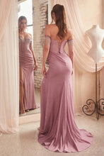 Load image into Gallery viewer, Ladivine OC020 - SHIMMERING OFF THE SHOULDER BEADED GOWN