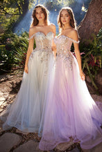 Load image into Gallery viewer, Ladivine A1258 - EMBELLISHED A-LINE TULLE BALL GOWN