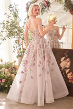 Load image into Gallery viewer, Ladivine A1455 - ROMANCE EMBROIDERY A-LINE CORSET GOWN