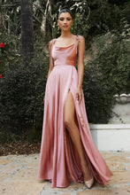 Load image into Gallery viewer, Simply Elegant Satin A line Gown - Ladivine BD104