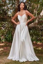 Load image into Gallery viewer, RAVISHING COWL A-LINE SATIN WEDDING GOWN