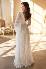 Load image into Gallery viewer, ELEGANTLY FLOWING PLEATED CHIFFON GOWN