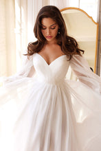 Load image into Gallery viewer, ROMANTIC SWEETHEART SHEER SLEEVE CHIFFON DRESS