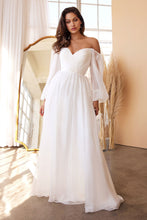 Load image into Gallery viewer, ROMANTIC SWEETHEART SHEER SLEEVE CHIFFON DRESS