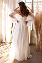 Load image into Gallery viewer, ROMANTIC SWEETHEART SHEER SLEEVE CHIFFON DRESS
