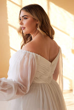 Load image into Gallery viewer, ROMANTIC SWEETHEART SHEER SLEEVE CHIFFON DRESS