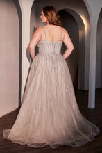Load image into Gallery viewer, Ladivine CD786C - A-LINE LAYERED TULLE PLUS SIZE DRESS