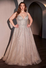 Load image into Gallery viewer, Ladivine CD786C - A-LINE LAYERED TULLE PLUS SIZE DRESS
