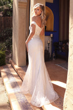 Load image into Gallery viewer, SHEATH OFF THE SHOULDER BRIDAL GOWN