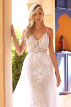 Load image into Gallery viewer, LOVELY LACE WEDDING GOWN WITH OVERSKIRT