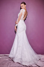 Load image into Gallery viewer, LAYERED LACE MERMAID BRIDAL GOWN