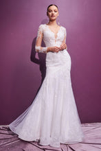 Load image into Gallery viewer, LAYERED LACE MERMAID BRIDAL GOWN