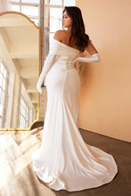 Load image into Gallery viewer, LUXE JERSEY GLAMOUR GLOVE GOWN WITH LEG SLIT