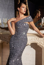 Load image into Gallery viewer, Mermaid sequined 1 shoulder gown - Ladivine CD980