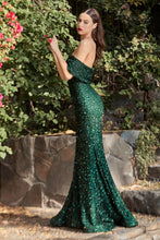 Load image into Gallery viewer, Mermaid sequined 1 shoulder gown - Ladivine CD980