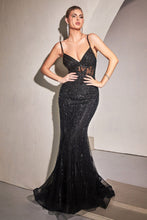 Load image into Gallery viewer, FITTED BEADED MERMIAD GOWN -Ladivine CD992