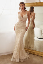 Load image into Gallery viewer, FITTED BEADED MERMIAD GOWN -Ladivine CD992