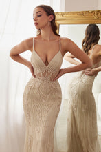 Load image into Gallery viewer, FITTED BEADED MERMIAD GOWN -Ladivine CD992