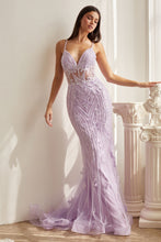 Load image into Gallery viewer, FITTED BEADED MERMIAD GOWN -Ladivine CD992