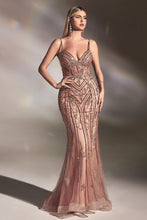 Load image into Gallery viewer, FITTED BEADED MERMIAD GOWN -Ladivine CD992