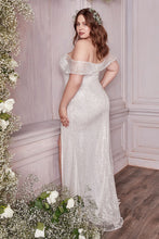 Load image into Gallery viewer, OFF THE SHOULDER SEQUIN BRIDAL GOWN