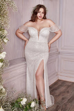 Load image into Gallery viewer, OFF THE SHOULDER SEQUIN BRIDAL GOWN