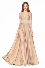 Load image into Gallery viewer, CJ523 Ladivine Classic satin A-line Gown