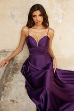 Load image into Gallery viewer, CJ523 Ladivine Classic satin A-line Gown