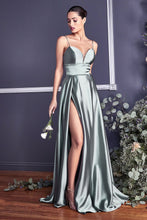 Load image into Gallery viewer, CJ523 Ladivine Classic satin A-line Gown