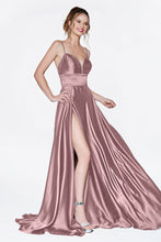 Load image into Gallery viewer, CJ523 Ladivine Classic satin A-line Gown