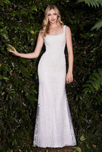 Load image into Gallery viewer, FITTED SHEATH BEADED BRIDAL GOWN