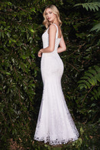 Load image into Gallery viewer, FITTED SHEATH BEADED BRIDAL GOWN