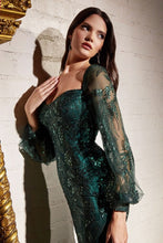 Load image into Gallery viewer, LONG SLEEVE OFF THE SHOULDER GOWN