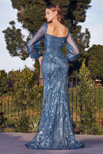 Load image into Gallery viewer, LONG SLEEVE OFF THE SHOULDER GOWN