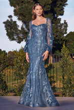 Load image into Gallery viewer, LONG SLEEVE OFF THE SHOULDER GOWN