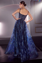 Load image into Gallery viewer, J840 LA DIVINE GLITTER PRINT A-LINE GOWN