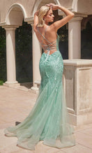 Load image into Gallery viewer, Ladivine CC2253 - Plunging Godets Mermaid Evening Gown